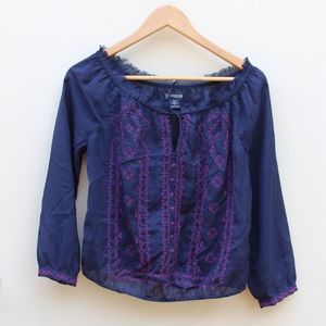 American Eagle Blue Blouse